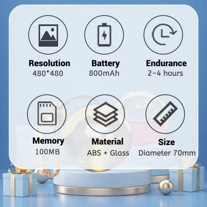 Transform Your Memories with the 3D Digital Crystal Ball Video Player – A Customizable Display Sphere for Cherished Family Moments, Romantic Anniversaries, and Adorable Pet Memories
