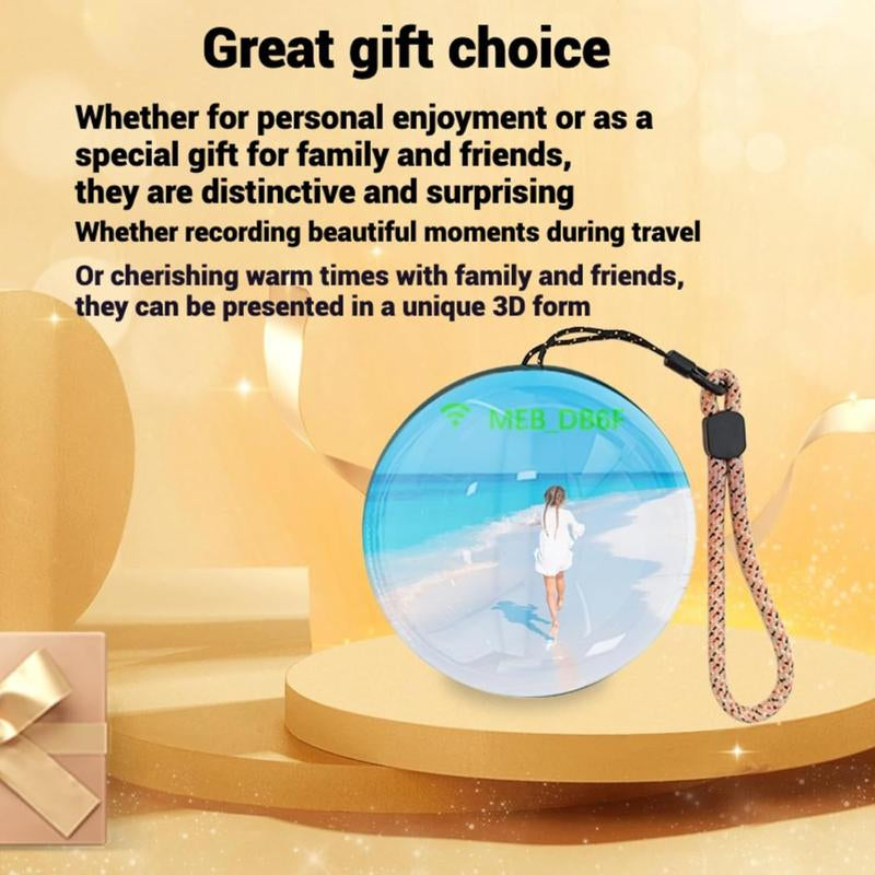 Transform Your Memories with the 3D Digital Crystal Ball Video Player – A Customizable Display Sphere for Cherished Family Moments, Romantic Anniversaries, and Adorable Pet Memories